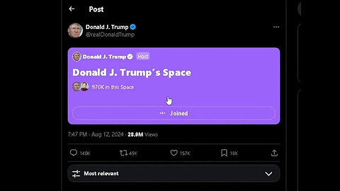 Full Recording: Trump/Elon Twitter Space Interview 8-12-24