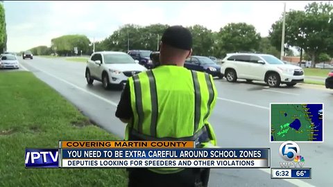 Martin County deputies on the lookout for speeding drivers in school zones