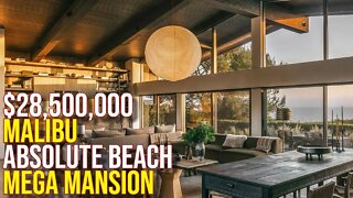 tOURING $28,500,000 Malibu Absolute Beach Mega Mansion!