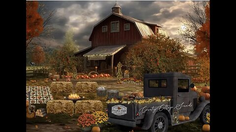 Cozy Autumn Evening at the Pumpkin Farm Ambience