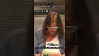 (2/3) Amy Williams Public Comment (06-20-2023) #shorts #shortsfeed #news #politics #school