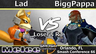 [FBC] Lad (Fox) vs. BiggPappa (Ganondorf) - Melee Loser's R3 - SC: LXVI
