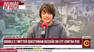 STF é questionado por Google e Twitter após censura contra o PCO | Momentos do Reunião de Pauta