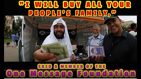 I will buy all your people's family, said a member of the One Message Foundation./BALBOA PARK