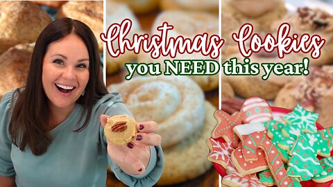 4 CHRISTMAS COOKIES you NEED this year! | EASY & Delicious Cookies