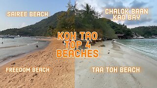 Top 4 Beaches on Koh Tao By Drone - Thailand 2023 With A Bonus Beach
