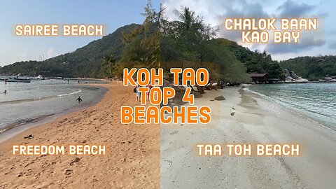 Top 4 Beaches on Koh Tao By Drone - Thailand 2023 With A Bonus Beach