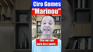 Ciro Gomes vai terminar em 4o colocado