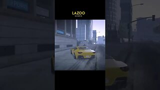 yellow sports car drive & stunt #shorts #gta5 #gtav #lazoogames #tiktok