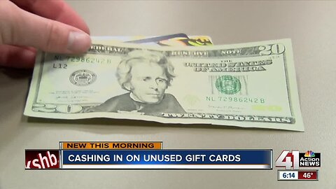 Cashing in on unused gift cards