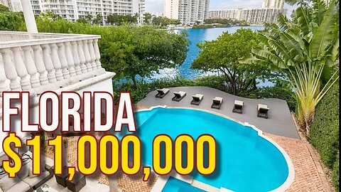 Inside $11,000,000 Florida Waterside Mega Mansion