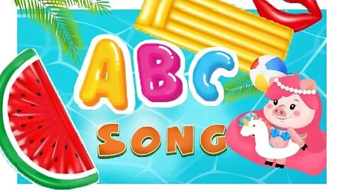 ABC Water Park Song ♫♫♫ - Learn ABC with this funny Water Park Song - @PipiThePig