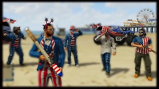 GTA 5 Funny Moments - Independence Day Battle - Fireworks In GTA V Online ! (GTA 5 Gameplay)