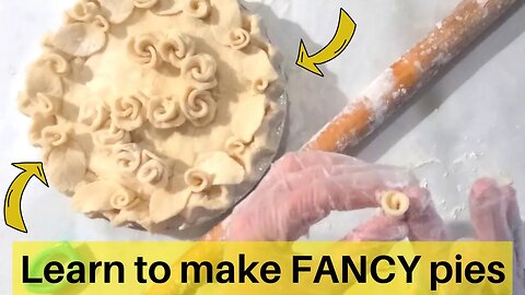 Learn how to make Fancy Pie Crust Roses like a Pro