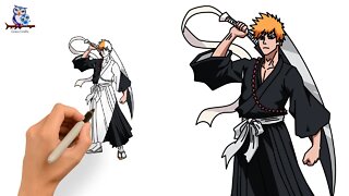 How to Draw Ichigo Kurosaki Bleach - Thousand-Year Blood War