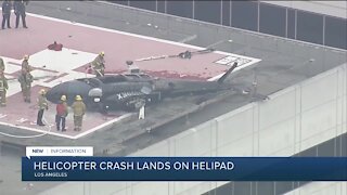 Helicopter crashes on USC hospital helipad