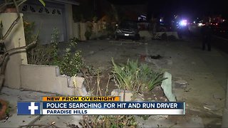 Hit-and-run driver leaves behind destruction in Paradise Hills