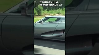 🏁Nissan GTR vs Koenigsegg CCR Evo