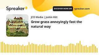 Grow grass annoyingly fast the natural way