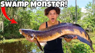 I Caught The SWAMP MONSTER And ATE IT!