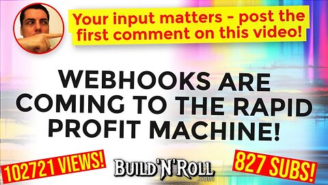 ⛓ WEBHOOKS ARE COMING TO THE RAPID PROFIT MACHINE! #shorts