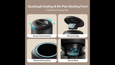 PETLIBRO Pet Food Splitter with Stainless Steel Bowls, Automatic Cat Feeder Bowls for Two Cats...