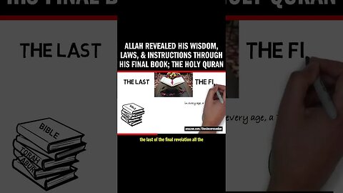 Allah revealed His Wisdom, Laws, & instructions through His final Book; the Holy Quran