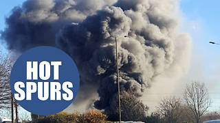 Tottenham Hotspurs' warehouse is on fire