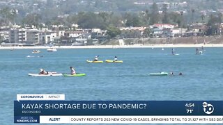 Kayak shortage because of pandemic?
