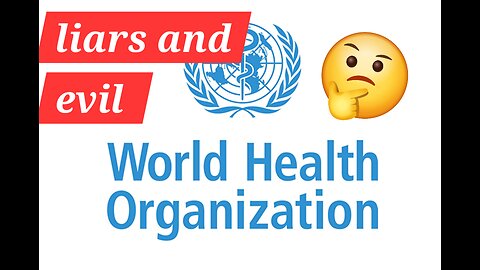the world health organisation DONT LISTEN