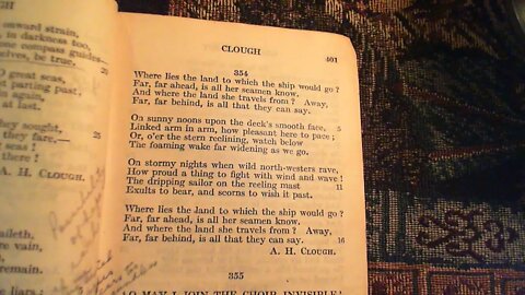 Where lies the land to which the ship would go - A. H. Clough