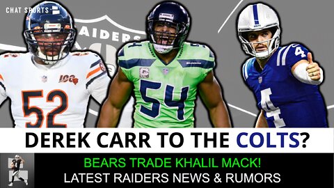 Derek Carr Trade To Colts? Raiders Rumors On Alec Ingold, Bobby Wagner + Khalil Mack Traded To AFC