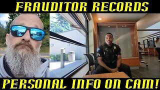 Frauditor Films Personal Info at City Hall & Then Tries to Get date With Cops!