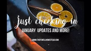 Just Checking in with a Few January Updates!