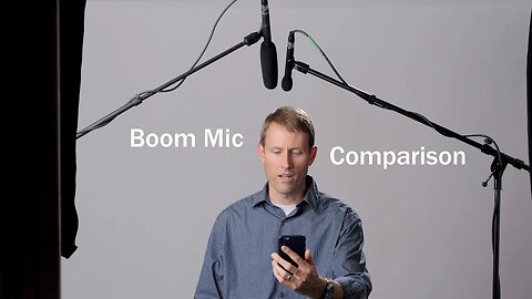 Dialogue Boom Mic Blind Comparison for Sit-Down Interviews or Talking Head