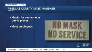 Pinellas County Commissioners to vote on mandatory mask ordinance Tuesday