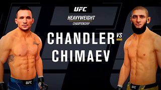 EA Sports UFC 4 Gameplay Khamzat Chimaev vs Michael Chandler