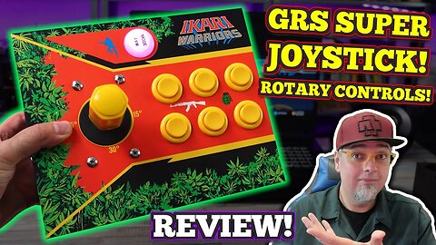 A NEW Arcade Stick Made For Ikari Warriors & More With Rotary Controls! GRS Super Joystick REVIEW!