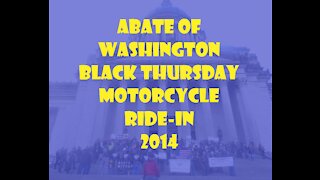 2014 ABATE "Black Thursday" Motorcycle Ride In At State Capitol