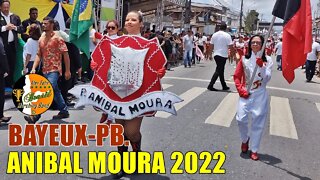 BANDA MARCIAL ANIBAL MOURA 2022 NO DESFILE CÍVICO MUNICÍPAL DE BAYEUX 2022 DO ESTADO DA PARAÍBA 2022