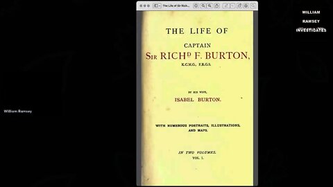 The Life of Sir Richard Burton by Isabel Burton, vol. 1, Chapter 8.