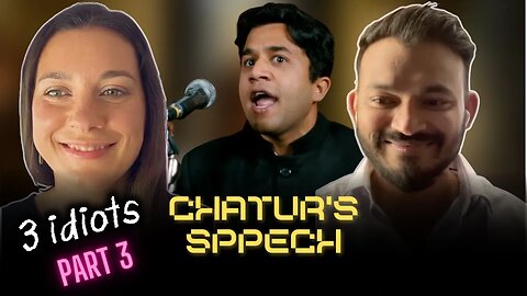 HILARIOUS SPEECH by CHATUR in 3 Idiots - Our Funny and Honest Reaction | AAMIR KHAN | 3 IDIOTS