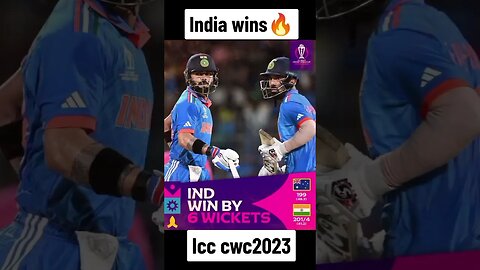india wins Kl Rahul 97* not out and virat kohli 85 helps india. #cricket #sports