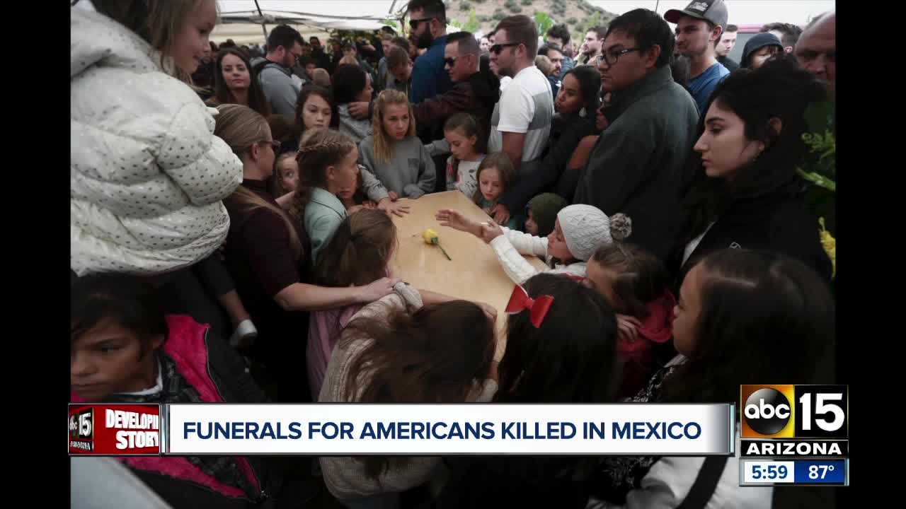 Funerals being held for Americans killed in Mexico
