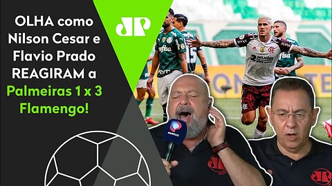 "NOSSA!" OLHA como Nilson Cesar e Flavio Prado REAGIRAM a Palmeiras 1 x 3 Flamengo!