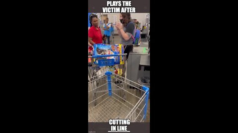 Walmart Meltdown From Woman After She Cut In Line