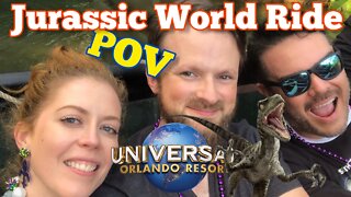 Universal Studios Orlando, Jurassic World Ride POV! Chrissie Mayr, Ryan Kinel, Drunk3PO!