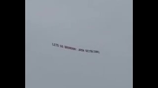 Let's Go Brandon Banner Flies Over Trump Rally in Iowa