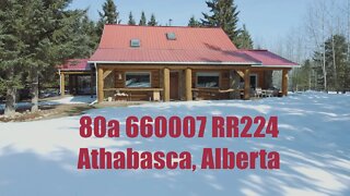 Rural Athabasca 5 acres of custom log built paradise