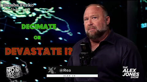 Alex Jones explains the difference between 'decimate' and 'devastate'